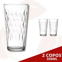 2 Copo de Vidro Vitrage Transparente 350ML Nadir Suco Água 2 Copo de Vidro Vitrage Transparente 350ML Nadir Suco Água