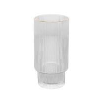 2 Copos Altos Lines com Fio de Ouro 400ml Cristal Ecológico 2 Copos Altos Lines com Fio de Ouro 400ml Cristal Ecológico