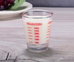 2*copos Café Espresso 30ml Cilindro De Vidro Graduado