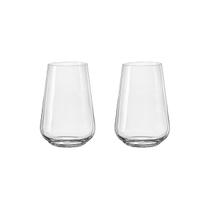 2 Copos De Cristal Para Vinho Branco 380 Ml Sandra Bohemia