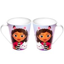 2 Copos Desenho Casa Mágica Gabby Caneca 360 Infantil