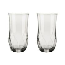 2 Copos Ópera Vidro Duravel Redondo 360ml Transparente Nadir