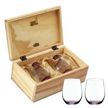 2 Copos Riedel O Viognier Chardonnay 320ml Caixa de Madeira 2 Copos Riedel O Viognier Chardonnay 320ml Caixa de Madeira