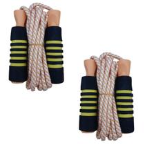 2 Corda De Pular Funcional Treino exercício funcional Jump Laranja