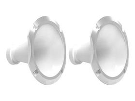 2 corneta alumínio 11-25 cone curto boca rosca branca - WG Cornetas