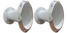 2 corneta alumínio 14-50 cone curto boca branca - WG Cornetas