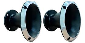 2 corneta alumínio 14-50 cone curto boca preta - WG Cornetas