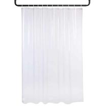 2 Cortina De Box Banheiro Transparente Flexível Antimofo