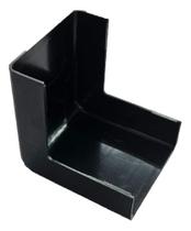 2 Cotovelo Externo Canaleta Preta 40x16mm Grossa Larga