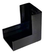 2 Cotovelo Externo Para Acabamento De Canaleta Preta Preto