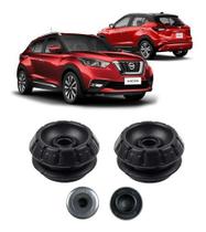 2 Coxim + Rolamento Amortecedor Dianteiro Kicks 2016 2017 18