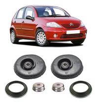 2 Coxim + Rolamento Dianteiro Citroen C3 2003 2004 2005 2 Coxim + Rolamento Dianteiro Citroen C3 2003 2004 2005