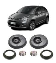 2 Coxim + Rolamento Dianteiro Citroen C3 2013 2014 2015