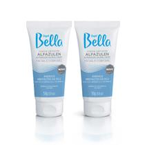 2 Creme Calmante Alfazulen Facial e Corporal 50g Depil Bella