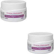 2 Creme Hidratante Alquimia Elastina Colágeno e Vitamina E Pote 250g