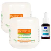 2 Creme Hidratante Pantaphil 120 g + 1 Loção Hidratante para os Pés Rachadex