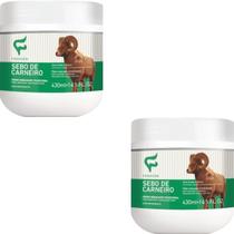 2 Creme Hidratante Tradicional Fashion Cosméticos Sebo de Carneiro Pote 430ml