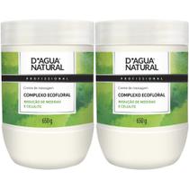 2 Creme Massagem Anticelulite Ecofloral 650G D'agua natural