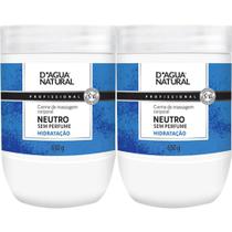 2 Creme Massagem Corporal Neutro 650G Dagua natural - D'agua natural