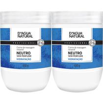 2 Creme Massagem Corporal Neutro 650G Dagua natural
