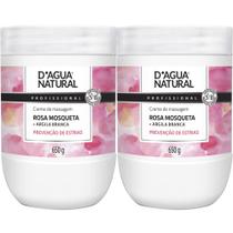 2 Creme Massagem Gestante Rosa Mosqueta 650G D'agua natural