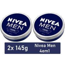 2 Creme Nivea Men 4Em1 Creme Lata Hidratante 145g Grande