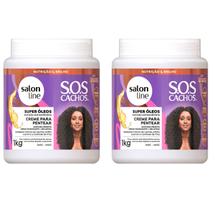 2 Creme para pentear com Gelatina Super Oleos 1kg Misturinha 2 Creme para pentear com Gelatina Super Oleos 1kg Misturinha