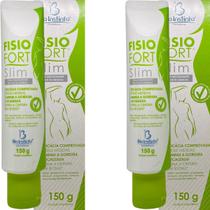 2 Creme Redutor de Medidas Bio Instinto Fisiofort Slim Bisnaga 150g