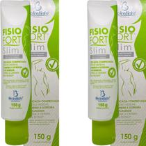 2 Creme Redutor de Medidas Bio Instinto Fisiofort Slim Bisnaga 150g