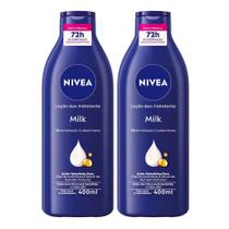 2 Cremes Nivea Milk Hidratante Corporal Pele Seca 2 x 400ml 2 Cremes Nivea Milk Hidratante Corporal Pele Seca 2 x 400ml