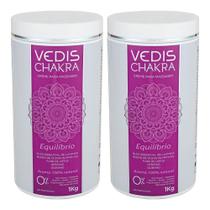 2 Cremes Para Massagem Chakra Equilíbrio Natural 1kg Vedis