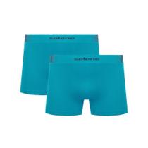 2 Cuecas Boxer Original Selene Masculina Confortável Infantil Juvenil Básica Em Microfibra Sem Costura