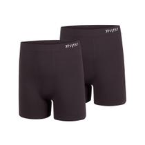 2 Cuecas Plus Size Boxer Masculina Trifil Sem Costura De Microfibra Toque Macio Box Básica