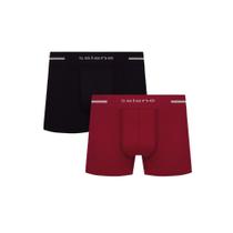 2 Cuecas Sem Costura Boxer Selene Box Microfibra Masculina Antimicrobial