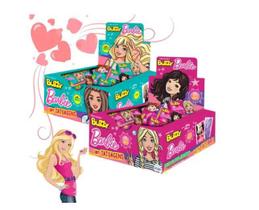 2 Cx Chiclete Barbie Tatoo Tutti Frutti E Hortelã C/ 100 Un