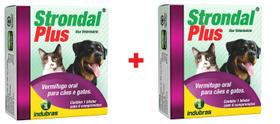 2 Cx Strondal Plus 4 Comprimidos Vermifugo Cães E Gatos 2 Cx Strondal Plus 4 Comprimidos Vermifugo Cães E Gatos