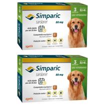 2 Cxs Simparic 80mg Combo Antipulgas e Carrapatos Em Cães