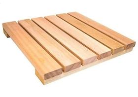 2 Deck de Madeira Modular 30x30 cm Jardim Plantas