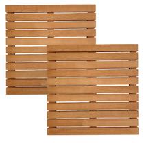 2 Deck Madeira Modular 50x50 Stain Mogno Interna Externa