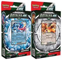 2 Decks Pokémon Baralho Batalha EX Kangaskhan EX e Greninja EX Copag Cartas Cards