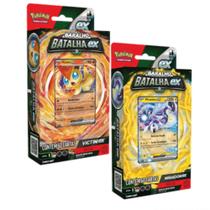 2 Decks Pokémon Baralho Batalha EX Victini EX Miraidon EX Copag Cards Cartas - 7896192343116