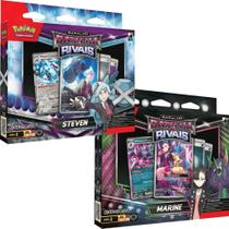 2 Decks Pokémon Escarlate e Violeta Baralho Batalha de Rivais Steven e Marine Copag Cards Cartas