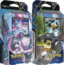 2 Decks Pokémon GO Baralho Batalha V Mewtwo V e Melmetal V Copag Original - 7896192313287
