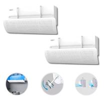 2 Defletores Ar Ajustável Para Ar-condicionado Direciona Fluxo