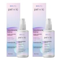 2 Desodorantes íntimo Feminino Pelvic Melaleuca Acido Latico