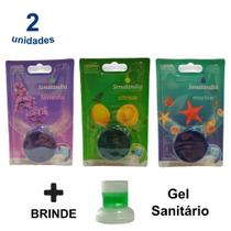 2 Desodorizador Sanitário Lavanda Marine Cítrico Bloco Caixa Acoplada Vaso 45g Senalândia - Envio Já 2 Desodorizador Sanitário Lavanda Marine Cítrico Bloco Caixa Acoplada Vaso 45g Senalândia - Envio Já