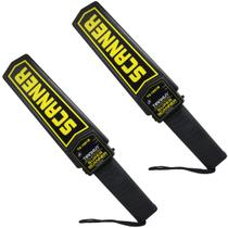 2 Detectores Metal Portátil para Segurança Scanner Bastão Revista Eventos Bateria 9V Importway 2 Detectores Metal Portátil para Segurança Scanner Bastão Revista Eventos Bateria 9V Importway