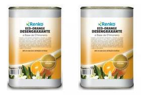2 Detergente Desengraxante Componente+limoneno Eco Orange 1l - Renko