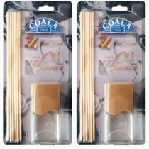 2 Difusor Aromas Chá Branco 100ml Varetas Óleos Essenciais