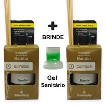 2 Difusor Vareta Ambiente Bambu Aromatizador Perfume Casa Ar Lar 280ml Marca Senalândia - Envio Já